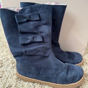 Livie and Luca Navy Suede Boots